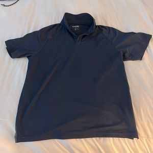 Rhone Mens Delta Pique Polo Shirt - Navy - Size M